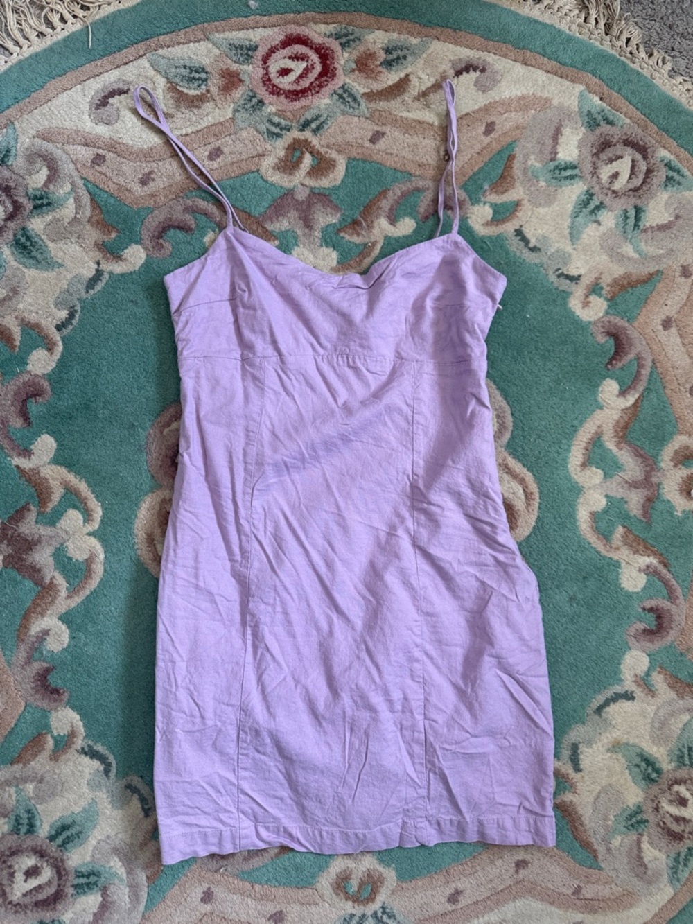 LINEN BLEND BODYCON DRESS